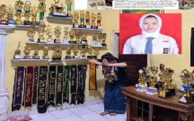 Salah satu siswi  yang memiliki  Multi Talenta  Berbakat dari SMK Negeri 5 Palembang